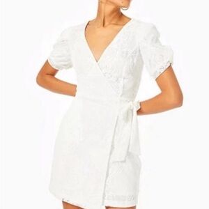 Lilly Pulitzer Jasleen Romper Dress in Crochet Resort White Size XS NEW